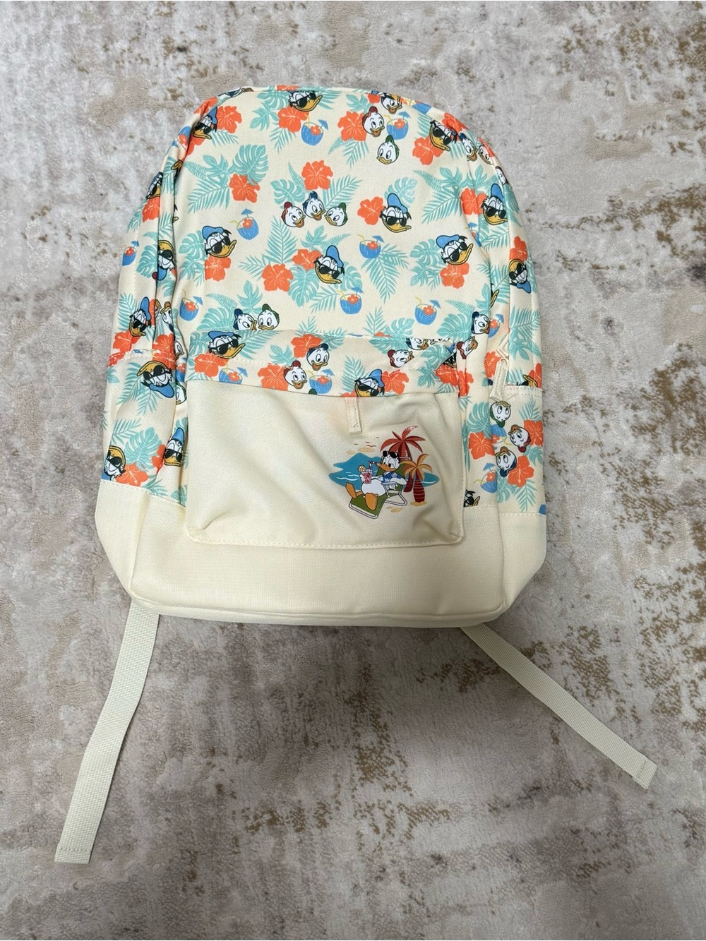 Disney DuckTales Tropical Vacation Canvas Backpack, NWT and bag